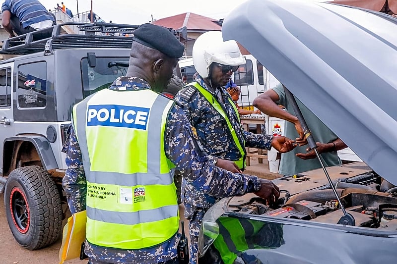 Featured image for “Police intercept over 1,000 vehicles in Greater Accra over unauthorized sirens, vehicle modifications”