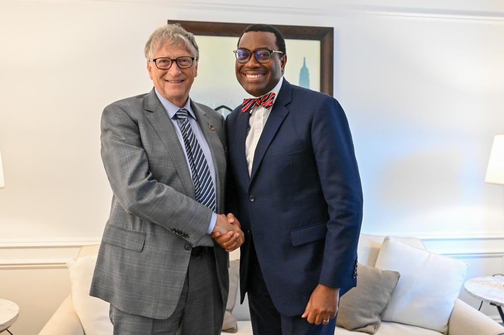 Featured image for “AfDB’s Akinwumi Adesina meets Bill Gates at UN General Assembly”