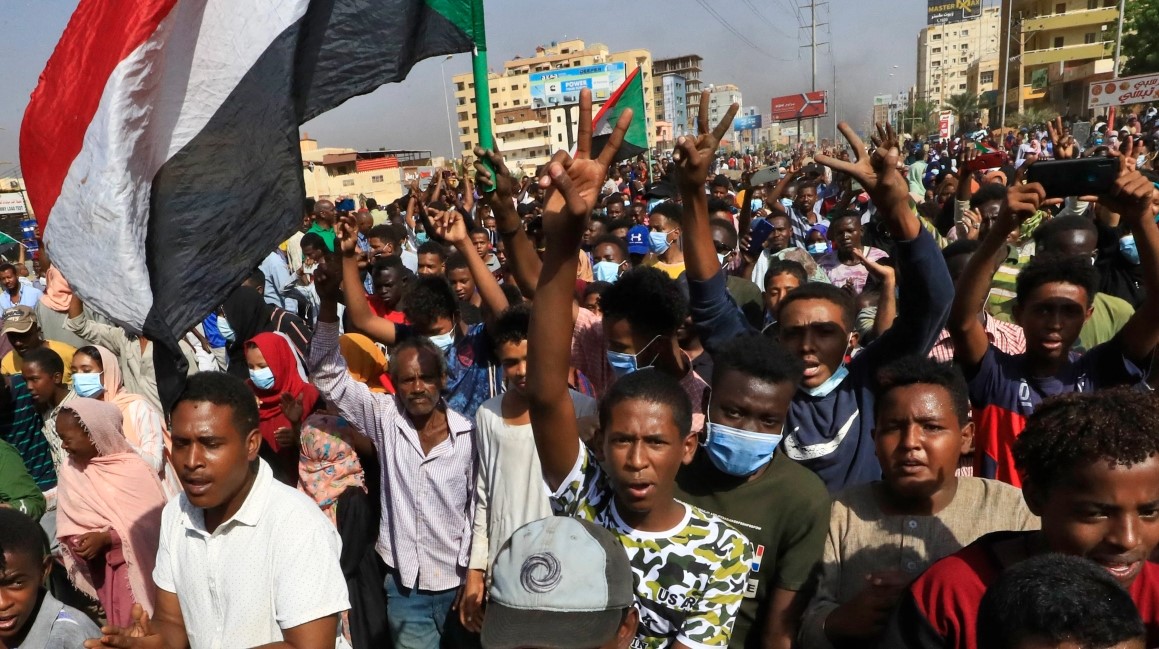 Featured image for “Sudan security forces fire tear gas at pro-democracy protesters”