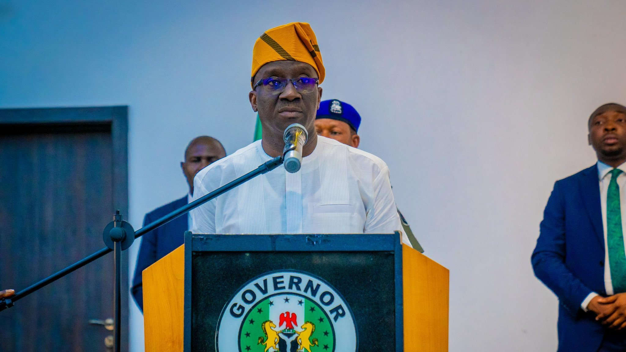 Featured image for “Lagos agog as Esan professionals bestow double honours on Edo State Governor, Senator Monday Okpebholo”