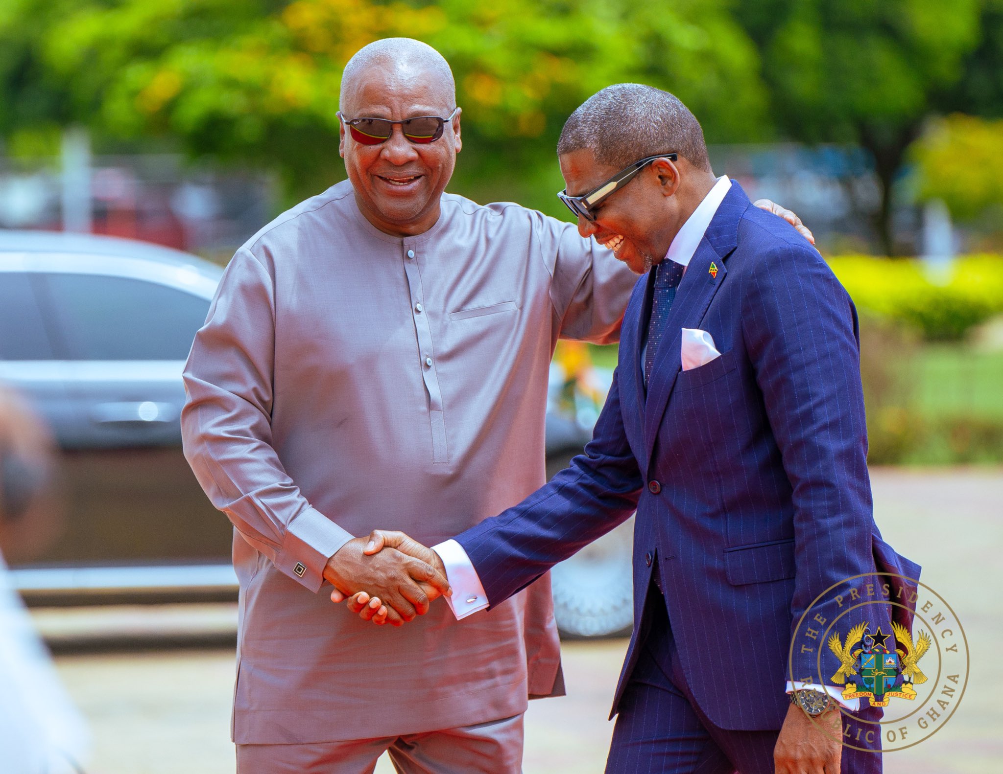 Featured image for “President John Mahama Welcomes Prime Minister of St. Kitts and Nevis, Terrance Michael Drew, to Ghana”