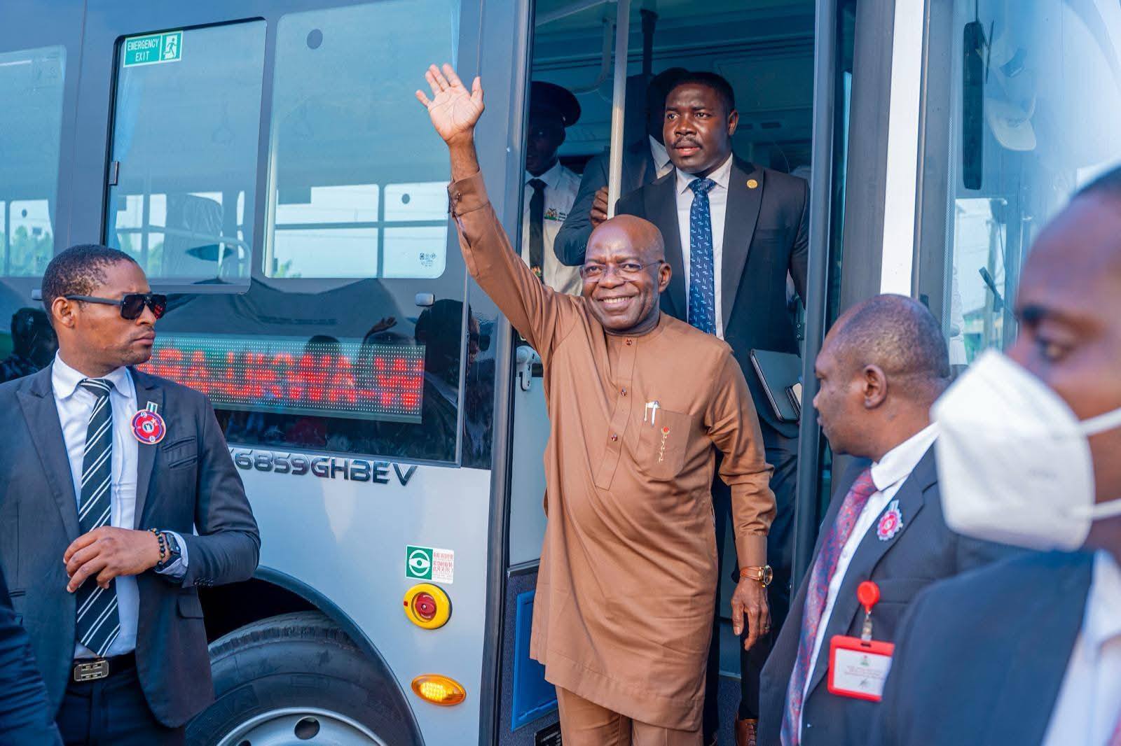 Featured image for “Abia State Nigeria Goes Cashless: Alex Otti Launches Abia Connect Card for Green Shuttle Electric Buses”