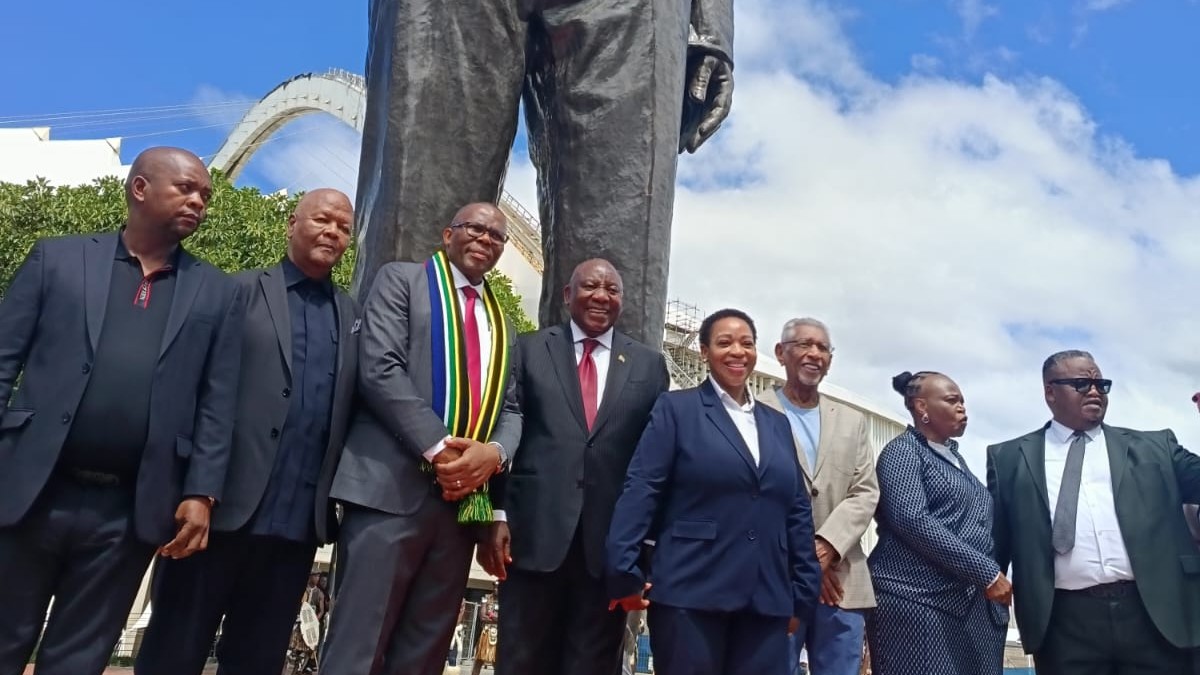 Featured image for “President Ramaphosa Honors Mandela with Towering Bronze Statue in Durban”