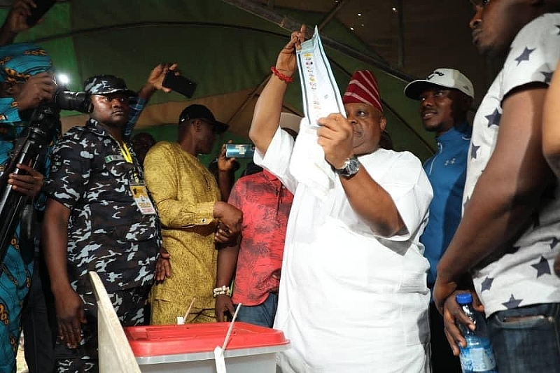 Featured image for “Governor Adeleke Casts His Votes In Osun Election”
