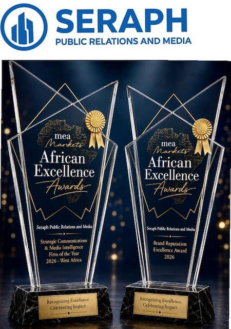 Featured image for “Nigerian Media Firm, Seraph PR Wins Double International Excellence Awards”