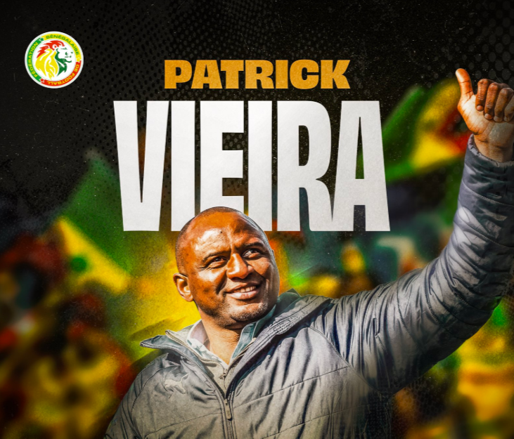Featured image for “Patrick Vieira appointed Senegal head coach”