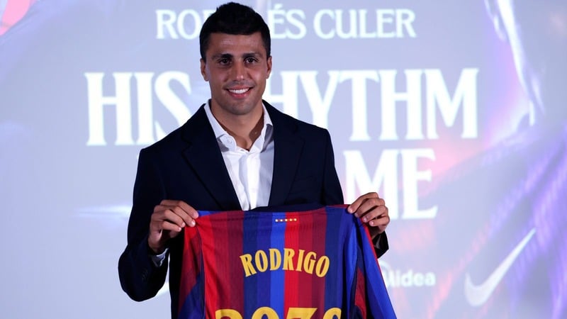 Featured image for “Rodri joins Barcelona from Manchester City in £65m deal”