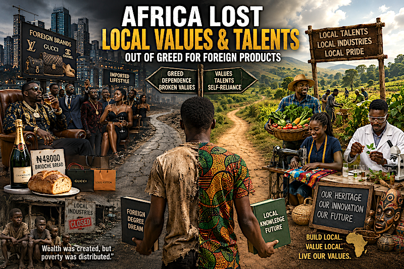 Featured image for “Africa Lost Local Values Talents Out Of Greed For Foreign Products”