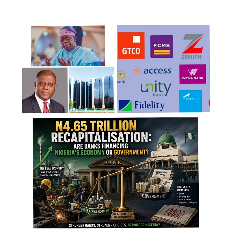 Featured image for “N4.65Trn Recapitalisation: Are Banks Financing Nigerias Economy or Government?”