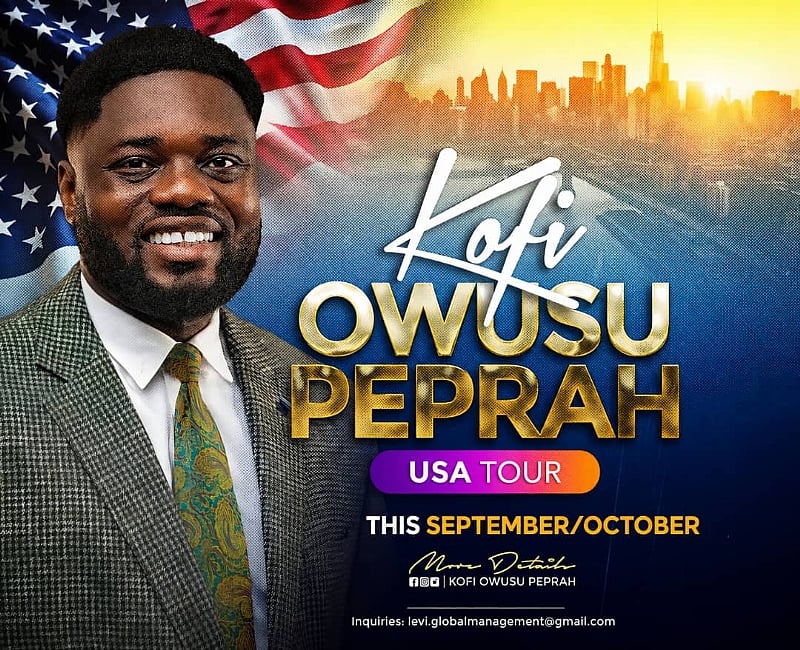 Featured image for “Kofi Owusu Peprah set to embark on USA gospel music tour in September, October”
